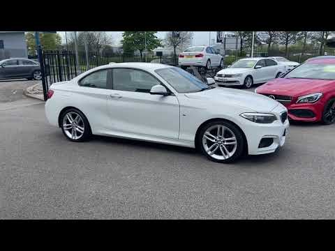 white 2014(14) BMW 2 Series 2.0 218d M Sport Auto (s/s) 2dr coupe