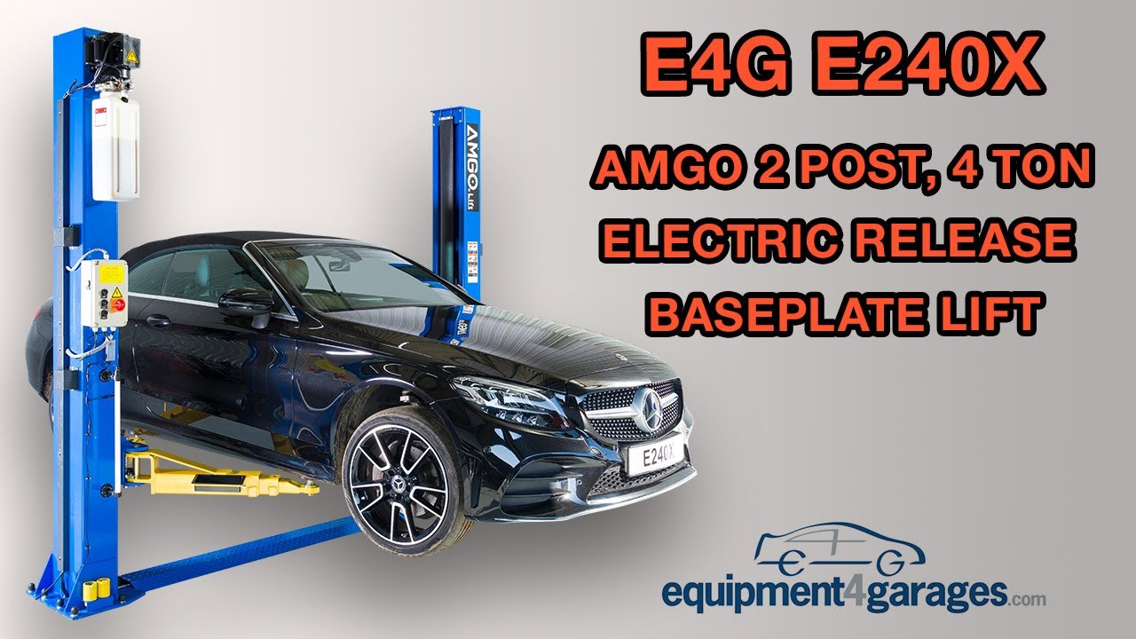 2 POST ELECTRIC RELEASE LIFT! - EVERYTHING you NEED to know about AMGO 2 Post Lift | E240X 4T | E4G