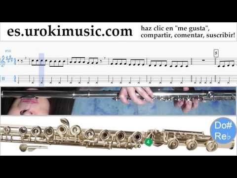 Como Tocar Flauta OneRepublic - Counting Stars Parte#1 Clases Notas Musicales Tutorial Tablatura