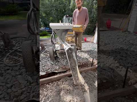 30 bags… How long? #concrete #cement #mixer #tools #bluecollar