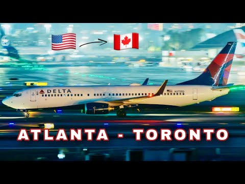 🇺🇸 Atlanta - Toronto 🇨🇦 | Comfort +DELTA on  Boeing 737 + Lounge [FULL FLIGHT REPORT]