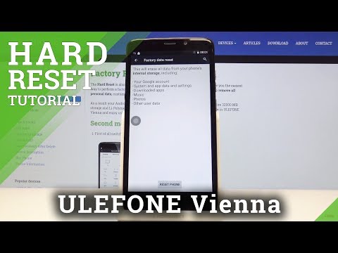 How to Hard Reset ULEFONE Vienna – Remove Data / Factory Reset