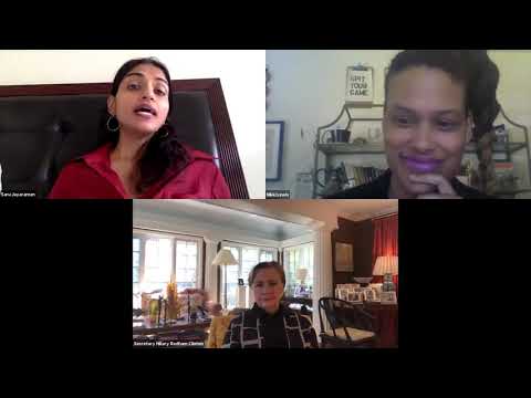 Hillary Clinton x One Fair Wage at The Riveter