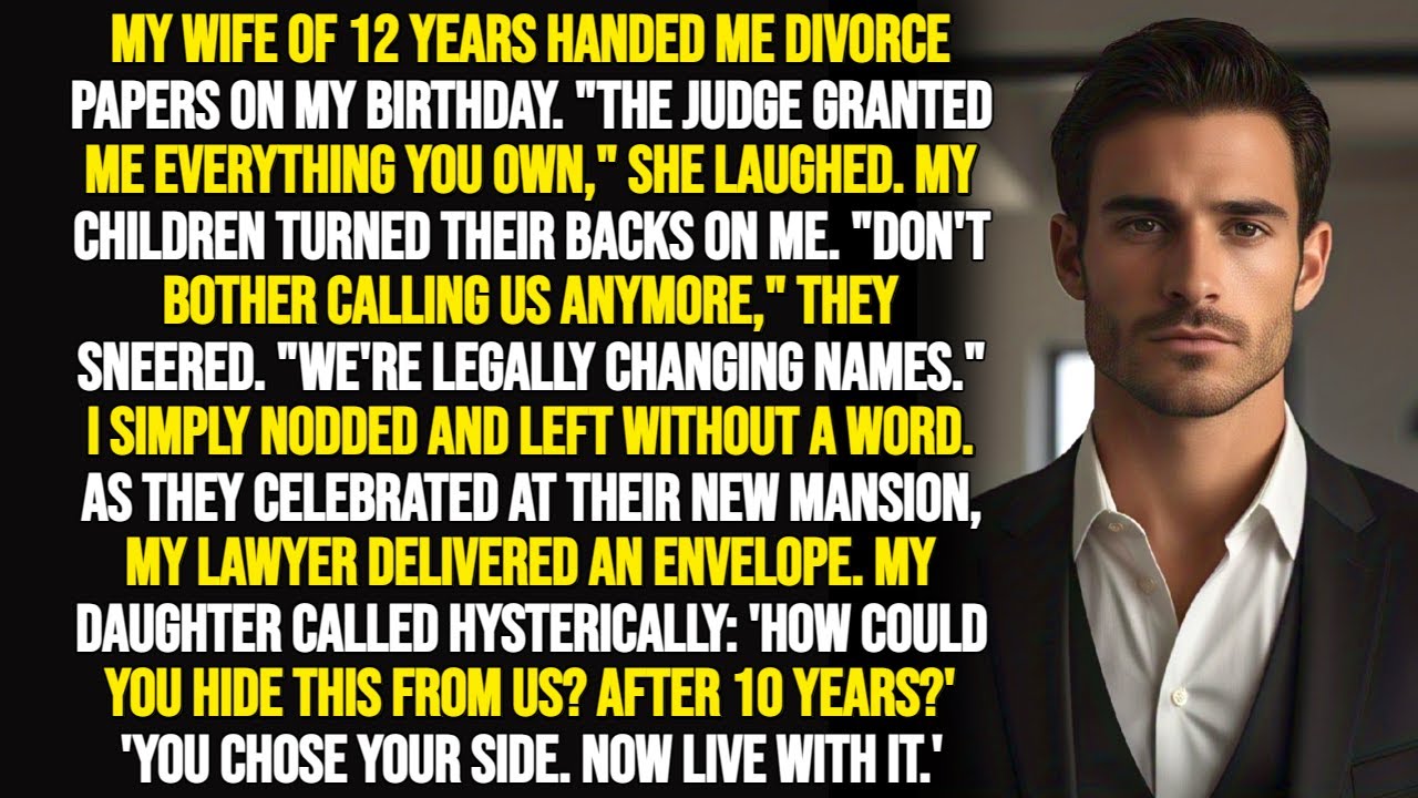 My Wife Handed Me Divorce Papers on My Birthday—Then My Lawyer Delivered an Envelope That Destroyed