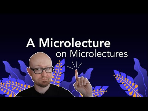 A Microlecture on Microlectures
