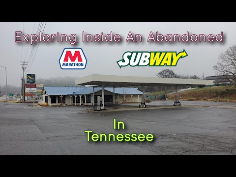 Exploring Inside An Abandoned Marathon Gas Station & Subway
