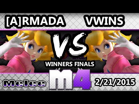 McSmashter 4 - [A]rmada (Peach) Vs. Vwins (Peach) SSBM Winners Finals - Melee