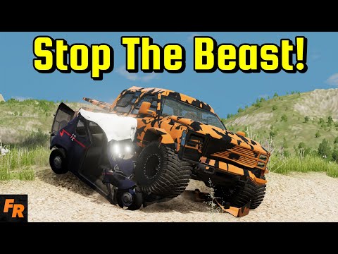 Stop The Beast! - Falcon Armored Truck - BeamNG Drive