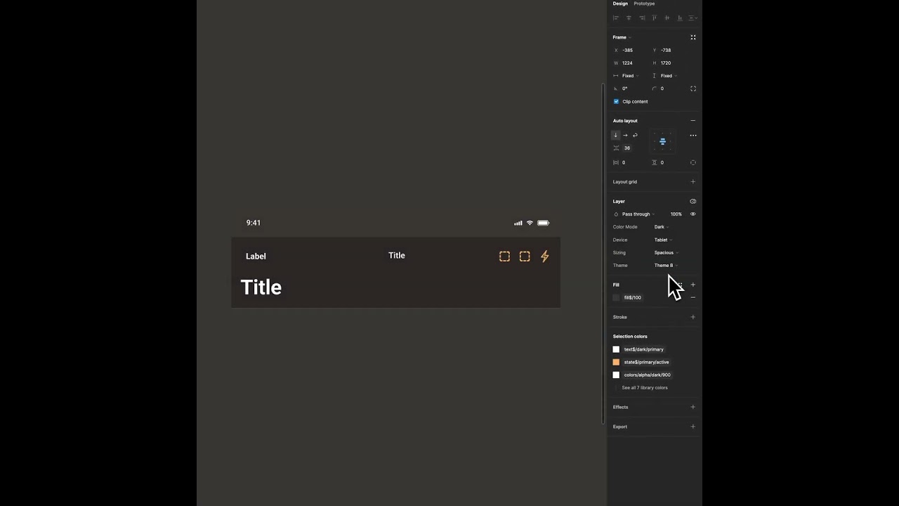 Adaptive iOS App Bar Component in Figma #mobiledesign #designsystems