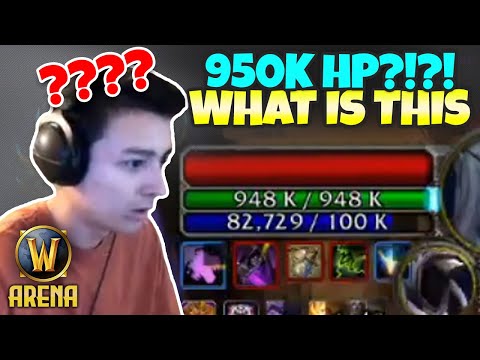 INSANE 1v2 vs a 950k HP Warlock...WHAT?! | WoW Arena