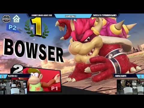 Gwinnett Brawl August 2019 - Player-1(L)(Diddy) VS Kuma| Danye(Bowser) - Grand Finals