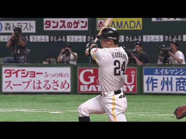 【2回裏】先発起用に結果で応える!! 頼れるホークス・長谷川勇の逆転2ラン!! 2018/8/15 H-E