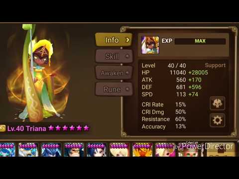 Summoners War - When your Triana is toxic AF