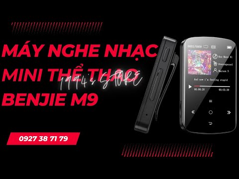 Máy Nghe Nhạc Benjie M9 Bluetooth 5.2 - Màn Hình Cảm Ứng, Hỗ Trợ Đếm Bước Chân - Chính Hãng Phân Phối