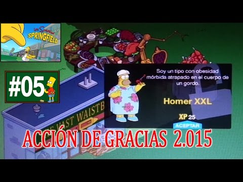 Los Simpson Springfield "Acción Gracias'15: Cap. 5 - Atuendo de Homer XXL" por Tony