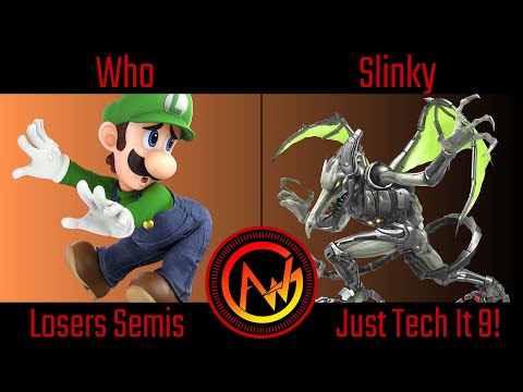 AWG Just Tech It 9 Losers Semis - Who (Luigi) Vs Slinky (Ridley) Smash Ultimate - SSBU