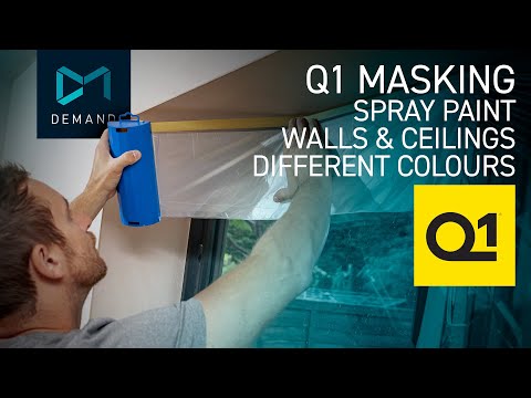 How to spray paint walls and ceilings different colours with an Airless paint sprayer