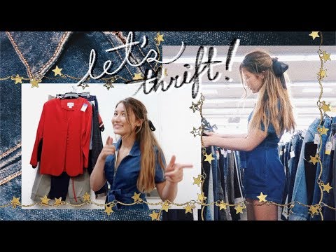BACK TO SCHOOL THRIFTING + try on haul