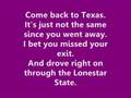 Bowling for Soup - Ohio (Come back to Texas) Lyrics