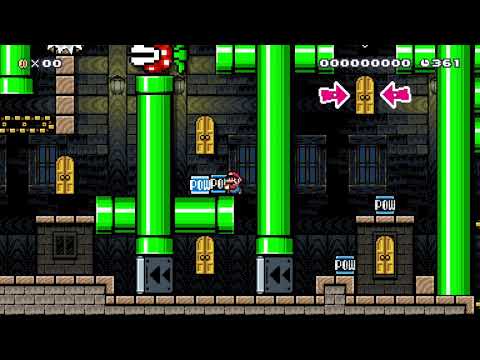 Escapes from the pow factory. by Juandjo 🍄 Super Mario Maker 2 #adh 😶 No Commentary