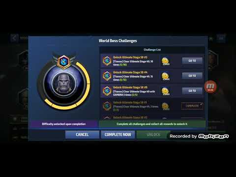 How to beat Thanos WBU stage 50 Gamora challenge