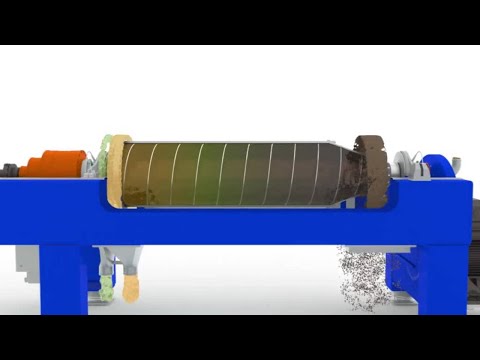 Animation | Alfa Laval 3-phase decanter centrifuge for food processing