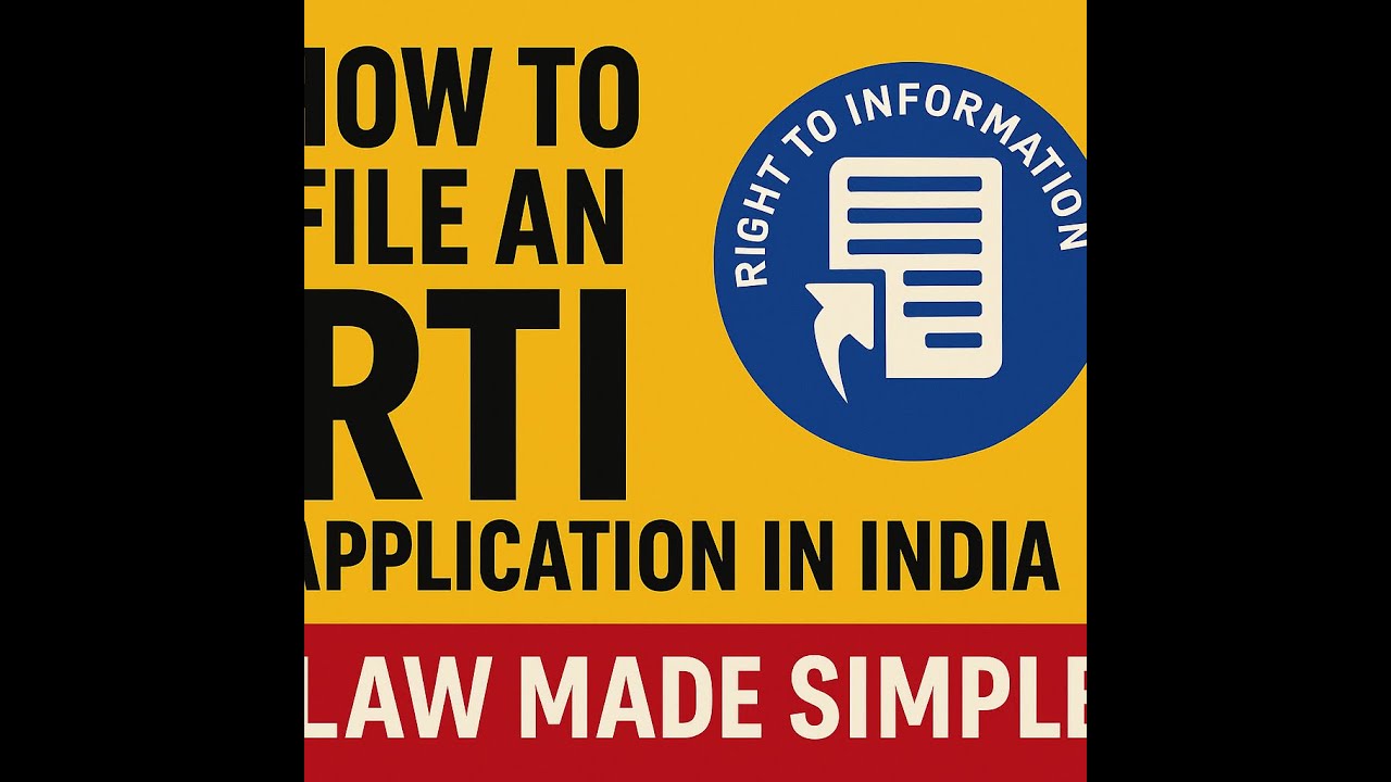 How to File an RTI Application in India — Step-by-Step Guide | Law Made Simple