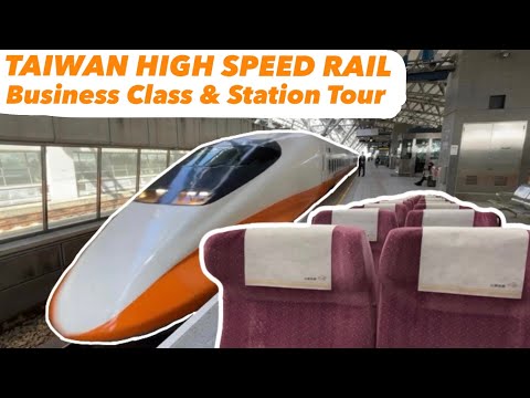 Trem de alta velocidade em Taiwan - Experimentando a CLASSE BUSINESS e andando pela ESTAÇÃO｜En Ben Koretsunekuma