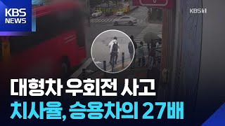 승용차보다 27배 위험, 대형 트럭 사각지대 ‘법은 뒷짐’ / KBS  2025.11.27.