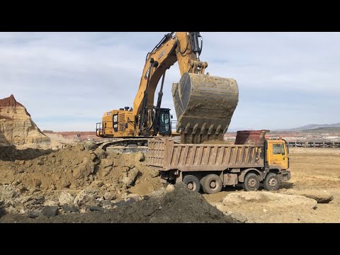 Caterpillar 6015B Excavator Loading Trucks With 2 Passes - Sotiriadis Mining Works