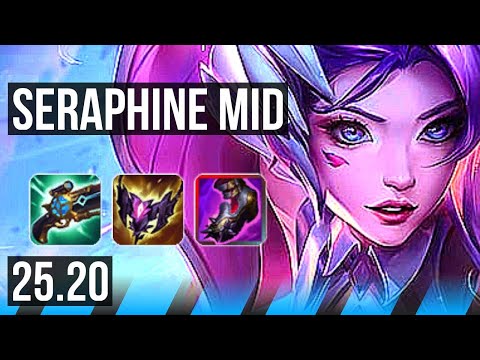 SERAPHINE vs SYNDRA (MID) | 10/0/5, Legendary | NA Master | 25.20
