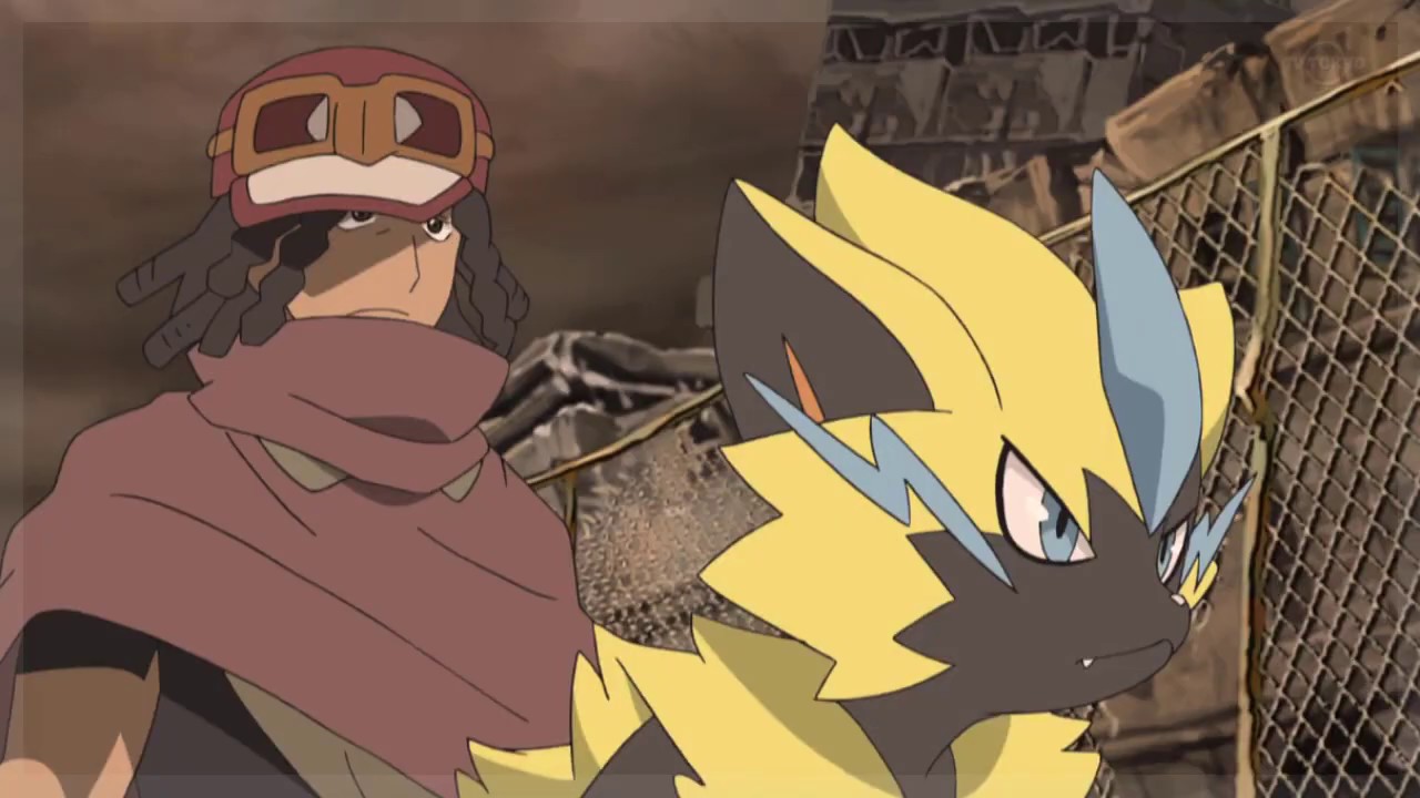 Ash Pikachu vs Dia's Zeraora! - Pokemon Sun and Moon Episode 100