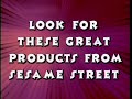 Sesame Street Home Video Look For These Great Products Bumper 1998 1999 DVD Quality