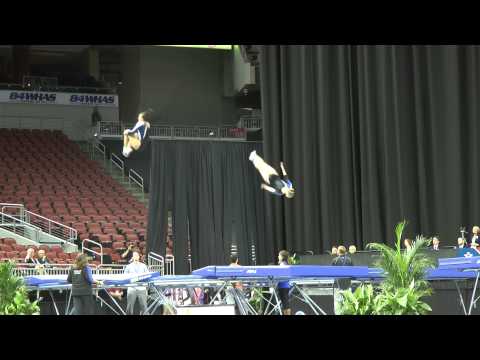 Clare Johnson, Madi Webster - Synchro Finals - 2014 USA Gymnastics Championships