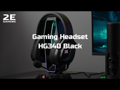 2E GAMING Headset HG340 RGB 3.5mm Black