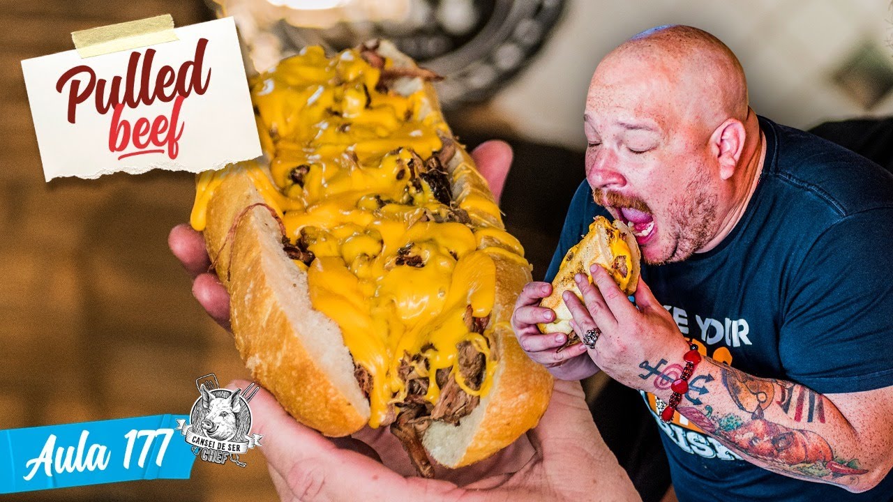 PULLED BEEF - Como fazer carne desfiada defumada / Cansei de Ser Chef - Aula 177