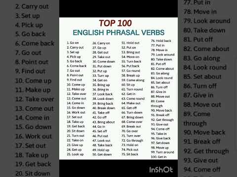 Top 100 English Phrasal Verbs-48