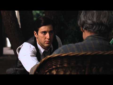 , title : 'Marlon Brando & Al Pacino Best scene from Godfather 1972 1080p'