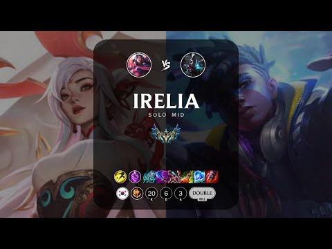 Irelia Mid vs Ekko - KR Challenger Patch 13.18