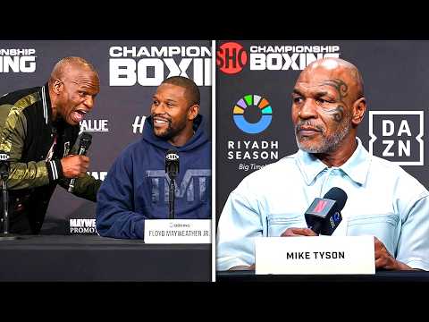 “HE’LL BEAT YOUR A*S!” Floyd’s Father Gives BRUTAL Warning To Mike Tyson At Live Press Conference