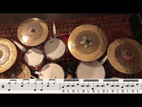 60 Second Drum Lesson | 16th notes grouping of 3