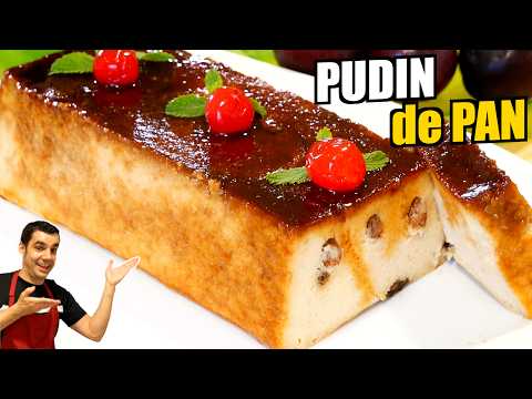 🍰🍞| Receta Irresistible de PUDIN de PAN | 🍮¡Pruébalo Ahora! Receta # 979