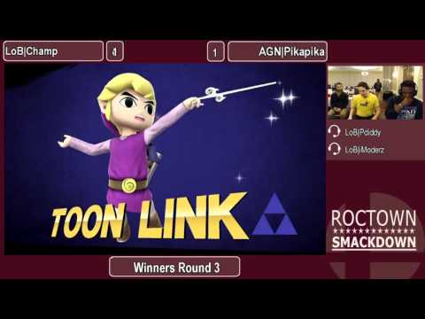 Roctown Smackdown - Smash 4 - Winners - LoB Champ vs AGN|PikaPika!