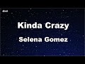 Karaoke Kinda Crazy Selena Gomez No Guide Melody Instrumental