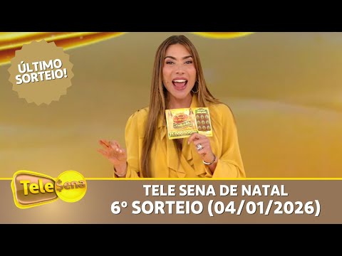 CONFIRA O 6º E ÚLTIMO SORTEIO DA TELE SENA DE NATAL | A MAIOR DA HISTÓRIA (04/01/2025)