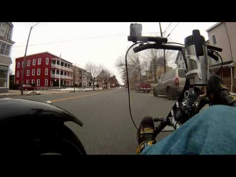 Recumbent trike commute to school