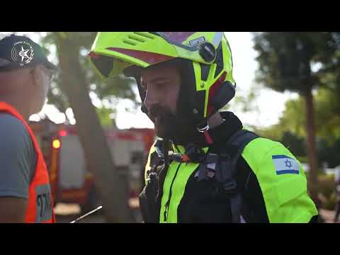 תרגיל חירום רחב היקף - המשטרה מדמה אירוע ירי טילים במושב ניר צבי - דוברות המשטרה