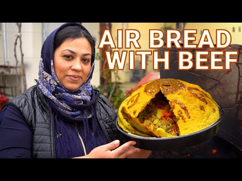 Bread "Big Ball"! We Inflated the Dough with Air and Added Beef and Vegetables to the Fillings!