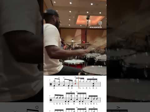 Josh Foster Intro Transcription 🔥 // (PDF at olliewoodsdrums.com)