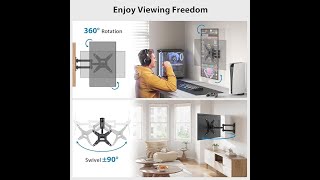 Pipishell Full Motion TV Monitor Wall Mount Bracket Review | Best Wall Mount for TVs & Monitors 2025